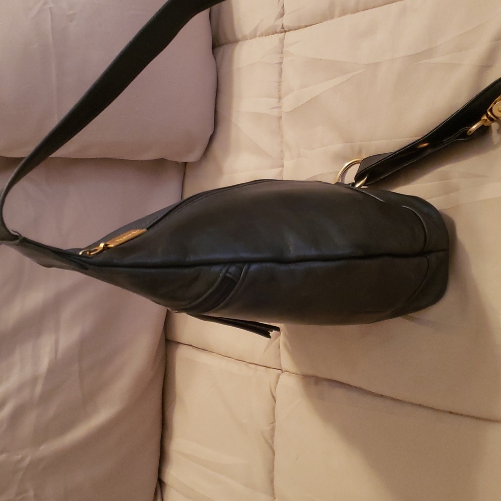 Tignanello Sling Leather Bag Dark Navy - Picture 3 of 8
